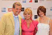 Dieter Hermann, Uschi Glas und Tochter Julia Teewag (©Foto: Martin Schmitz)